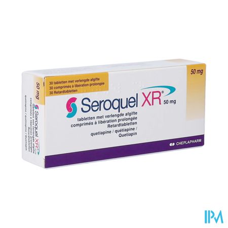 Seroquel Xr 50mg Tabl Verl Afgifte 30 X 50mg