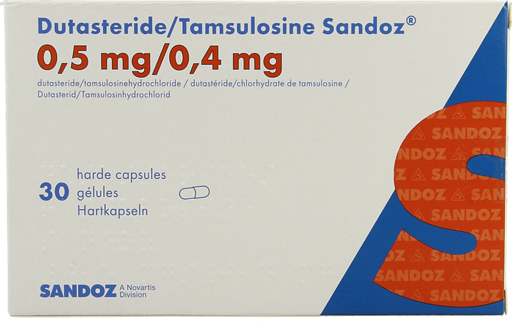 Dutasteride Tamsulosine Sandoz 0,5/0,4mg Caps 30 2