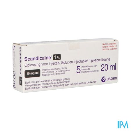 Scandicaine Sol. Inj. 5 X 20ml 1 %