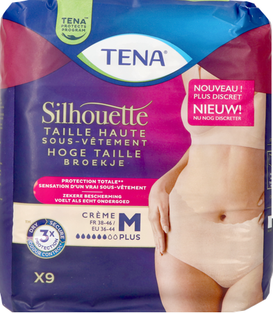 Tena Silhouette Plus Creme Hoge Taille M 9 2