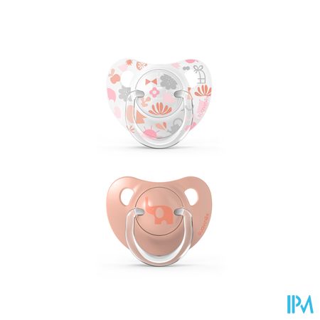 Suavinex Memories Soother Sil Flat 6/18m Or Duo 2