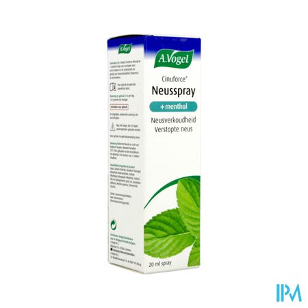 A.Vogel Cinuforce Neusspray Menthol 20ml