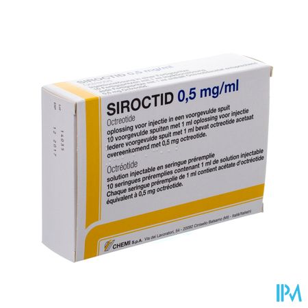 Siroctid 0,5mg/ml Voorgev. Spuit 10 X 1ml