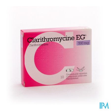 Clarithromycine EG Comp 10X500Mg