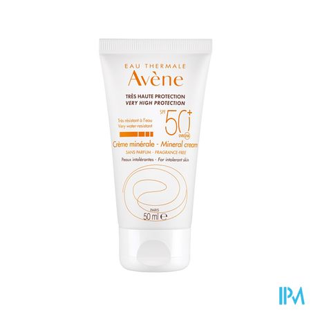 Avene Zonnecreme Minerale Z.hoge Besch.spf50+ 50ml 6