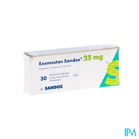 Exemestan Sandoz 25mg Comp Pell 30 X 25mg 2