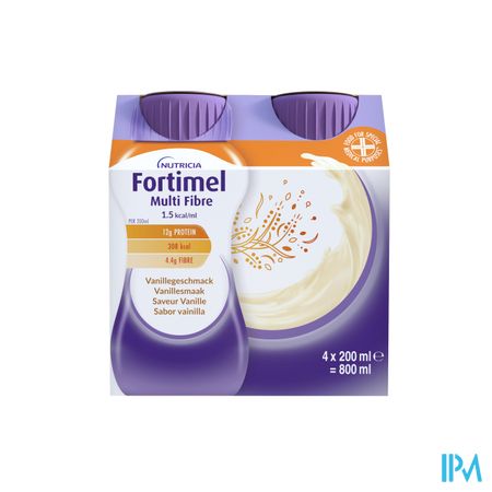 Fortimel Multifiber 1.5kcal Vanille 4x200ml