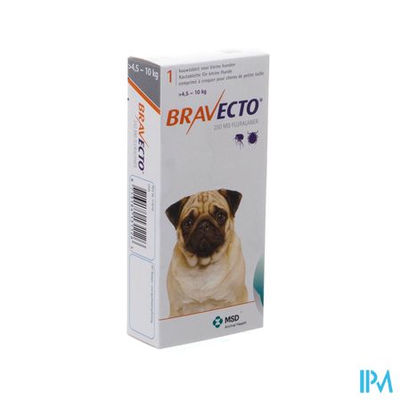 Bravecto Kauwtabletten Hond 1x 250,0mg 1