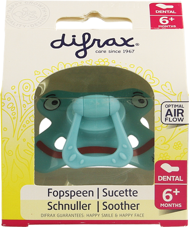 Difrax Fopspeen Sil Dental+ring 6m+ 800 13