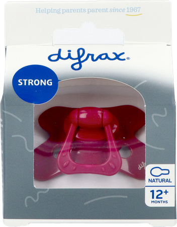 Difrax Fopspeen Natural 12m+ Uni Wildberry 1