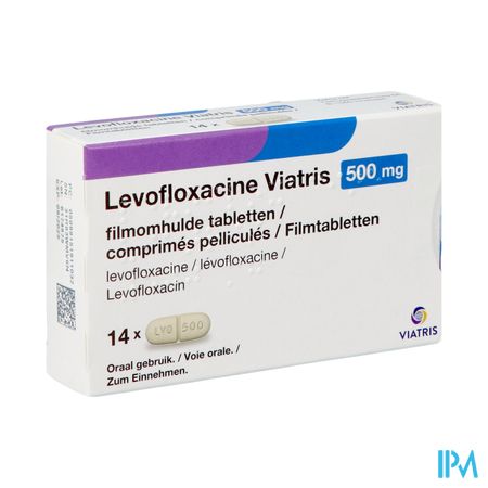 Levofloxacine Viatris 500mg Tabl 14