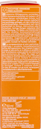 Vichy Cap Sol Gezichtscreme Dry Touch Spf50+ 50ml 6