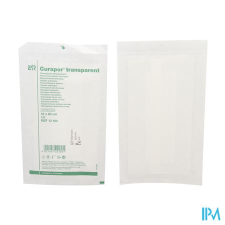 Curapor Transparant Steriel 10cmx20cm 25 13104 9