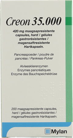 Creon 35000 420mg Maagsapresist Harde Caps200 Hdpe 1