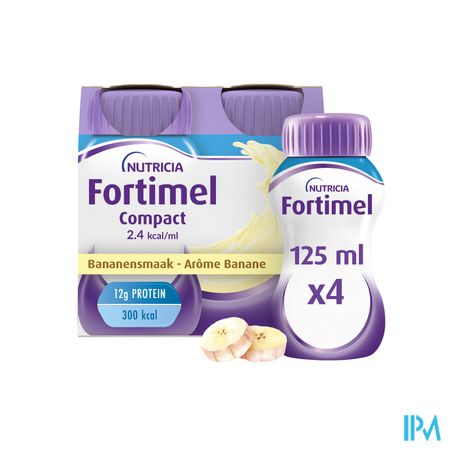 Fortimel Compact 2.4kcal Banaan 4x125ml