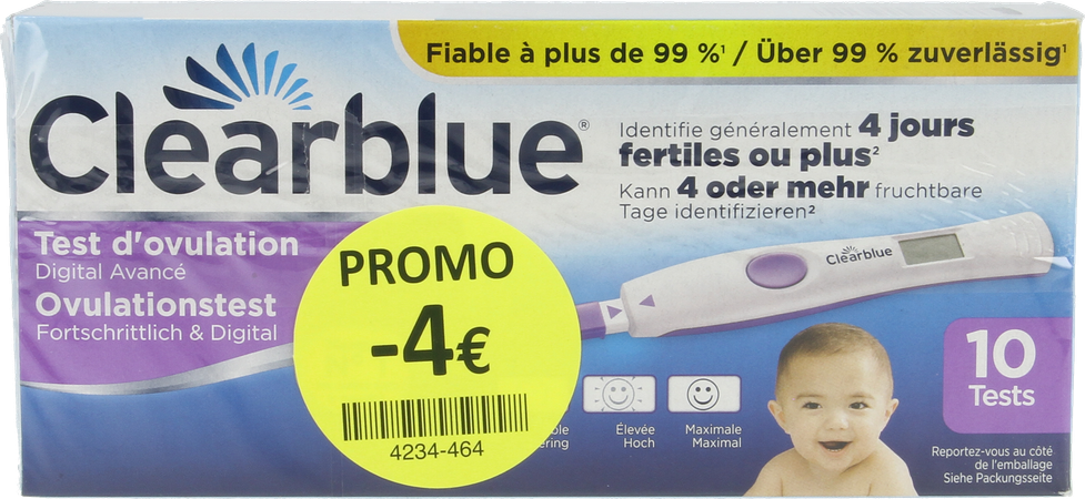 Clearblue Advanced Ovulatietest 10 Promo -4€ 1
