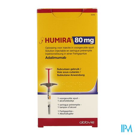 Humira 80mg/0,8ml Opl Inj Voorgev.sp. 1x80mg/0,8ml 1