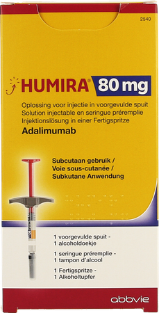 Humira 80mg/0,8ml Sol Inj Ser Prer. 1 X 80mg/0,8ml 1