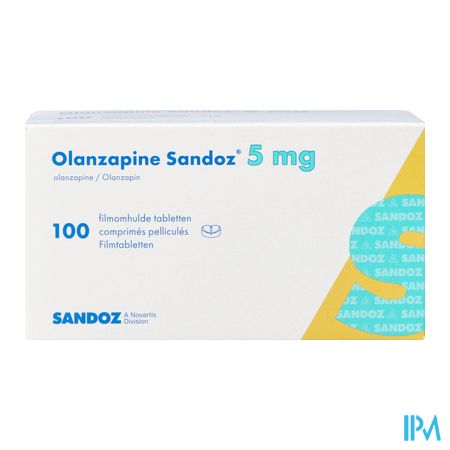 Olanzapine Sandoz 5,0mg Comp Pell 100