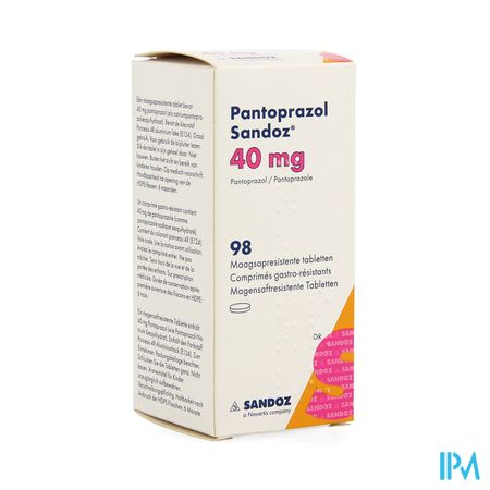 Pantoprazol 40mg Sandoz Maagsapresis. Tabl 98 Hdpe