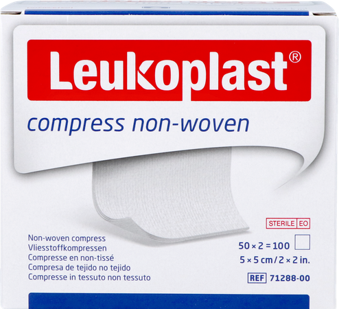 Leukoplast Compress N/woven St. 5cmx5cm 50x2 1