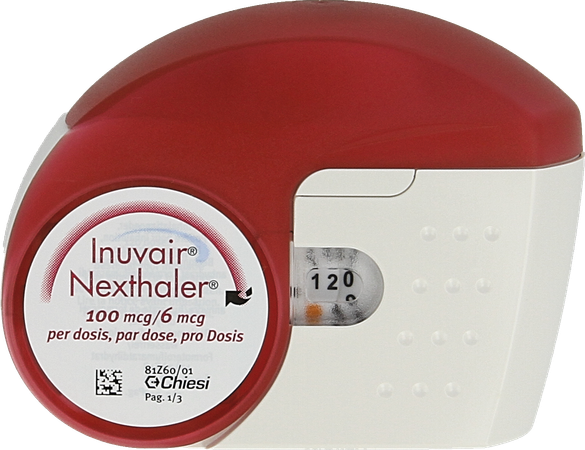 Inuvair 100/6mcg Nexthaler Doses 3x120 3