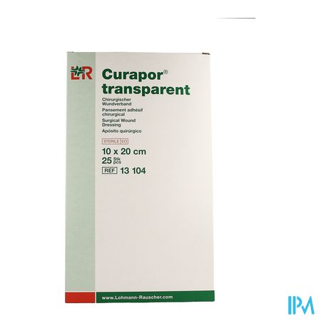 Curapor Transparant Steriel 10cmx20cm 25 13104 5