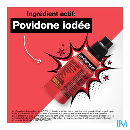 Iso Betadine Germicide Zeep 7,5% 125ml 5