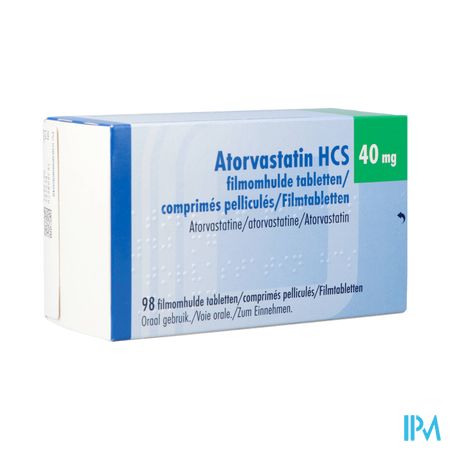 Atorvastatin Hcs 40mg Filmomh Tabl 98