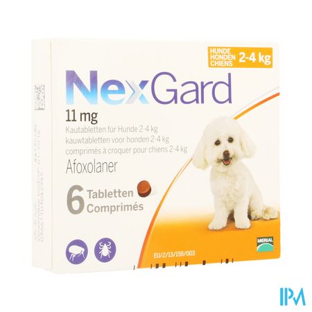 Nexgard 11mg S 2- 4kg Kauwtabl 6