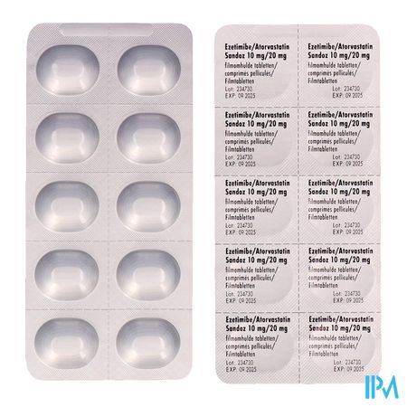 Ezetimibe Atorvastatin Sandoz 10/20mg Film.tabl100 5