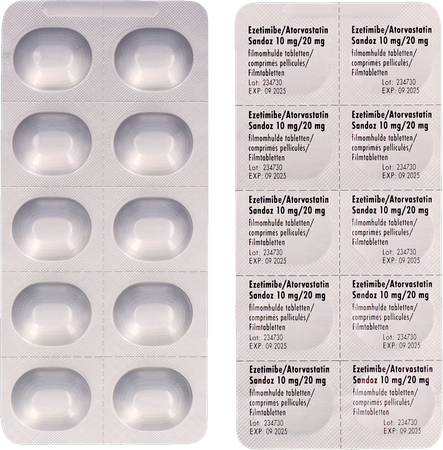 Ezetimibe Atorvastatin Sandoz 10/20mg Film.tabl100 5