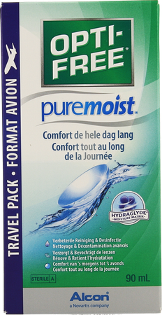 Opti-free Puremoist M.purpos.desinf.1x 90ml+etui 2
