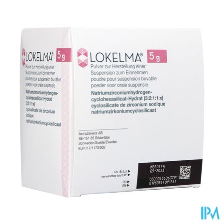 Lokelma 5g Pdr Pour Susp Orale Sach 30