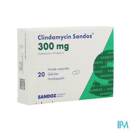 Clindamycin Sandoz Caps Dur 20x300mg