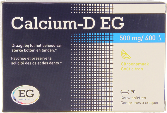 Calcium-D EG  500Mg/400Ie          Kauwtabl 90 1