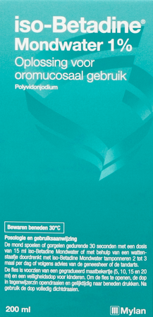 Iso Betadine 1% Nf Mondwater 200ml Ready To Use 3