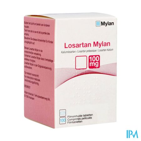 Losartan Mylan 100mg Filmomh Tabl 100 X 100mg Flac