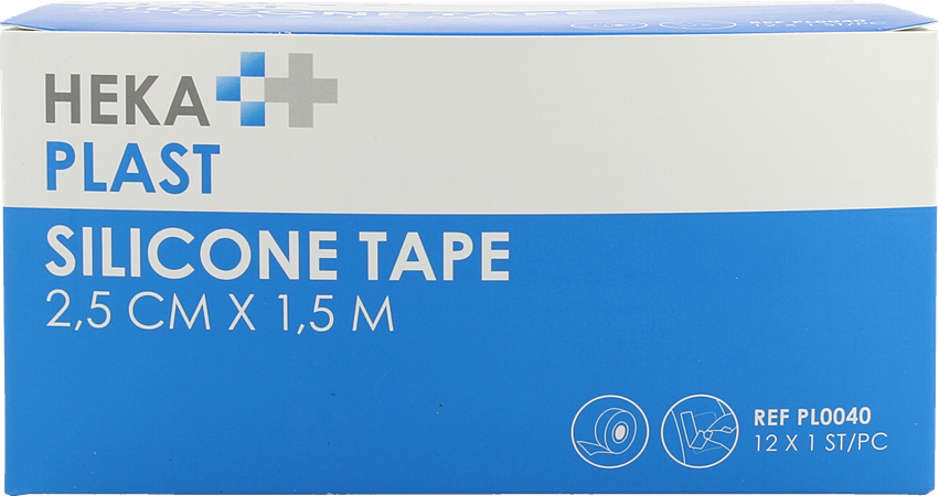 Heka Plast Tape Ring Silicone 1,5mx2,5cm 12 1