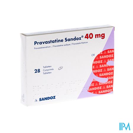 Pravastatine Sandoz 40mg Tabl 28