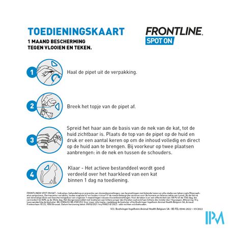 Frontline Spot On Kat 10% Pipet 6x0,50ml 3