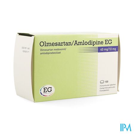 Olmesartan Amlodipine EG 40Mg/10Mg Film.Tabl 100