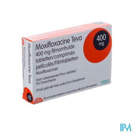 Moxifloxacine Teva 400mg Filmomh Tabl 7