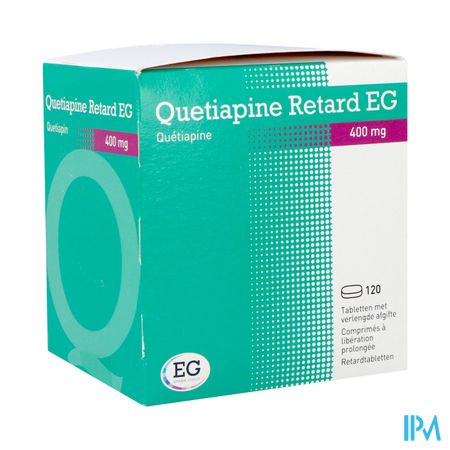 Quetiapine Retard EG 400Mg Verl.Afg.Tabl 120X400Mg