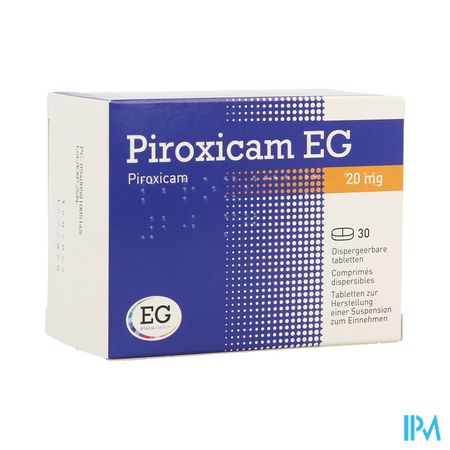 Piroxicam EG       Tabl Dis 30X20Mg