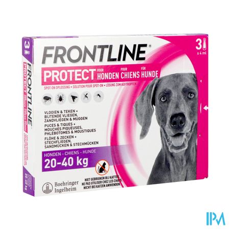 Frontline Protect Spot On Sol Chien 20-40kg Pipet3