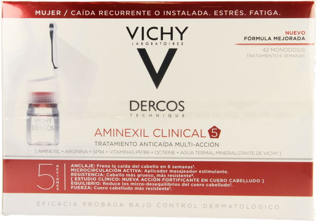 Vichy Dercos Aminexil Clinical 5 Women Amp 42x6ml 1