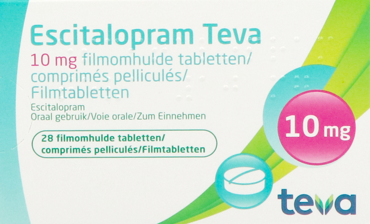 Escitalopram 10mg Teva Filmomh Tabl 28 X 10mg 1
