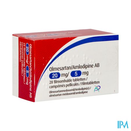 Olmesartan Amlodipine Ab 20/ 5mg Filmomh Tabl 28