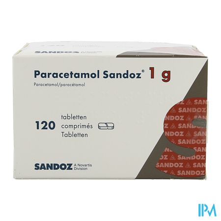Paracetamol 1g Sandoz Tabl 120 2